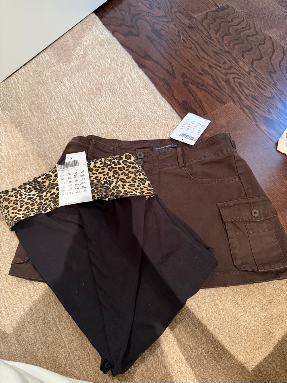 Brandy pants and skirt NWT